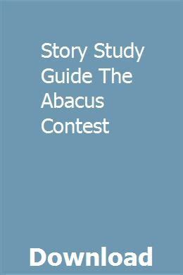 Story study guide the abacus contest. - Loss models from data to decisions solution manual free download.