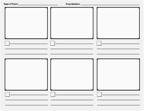 Storyboard Template Excel