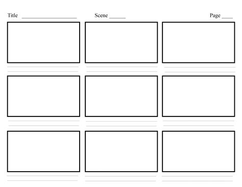 Storyboard Template Free