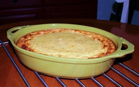 In the recipe, you will need a baking dish, salt, butter and flour. After the ingredients are mixed together, you will need to whisk the eggs with a little bit of the milk. Once the mixture is smooth, you will need to bake it. Bake for about 45 minutes. The finished corn casserole can be served hot or cold.. 