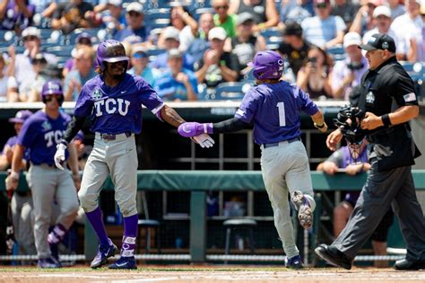 Stoutenborough and 2 relievers stymie Virginia offense to keep TCU alive in the CWS with a 4-3 win