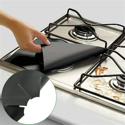 Stove Cover, Stove Covers Reusable Gas Range Protectors for Samsung Gas Range,0.3mm Reusable Gas Stove Burner Covers with 2PCS Silicone Stove Counter Gap Cover Long & Wide Gap Filler,Black-3pcs 3.5 out of 5 stars 710 .