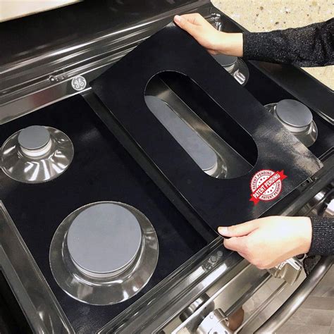 Stove top protector liners. Stove Top Covers for Samsung Gas Range (0.5mm thick) with 2pcs Gap Covers. Gas Stove Burner Covers, Non-Stick Reusable Gas Stove Liners Compatible with Samsung Gas Stove, Stove Guard Protectors. 1,276. 400+ bought in past month. $2199. Save 10% with coupon. FREE delivery Sat, Sep 16 on $25 of items shipped by Amazon. 