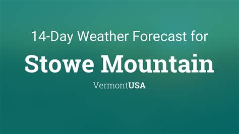 Get the Stowe Town, VT local hourly forecast includi