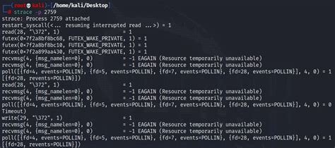 Strace output not showing system call - Unix & Linux Stack Exchange