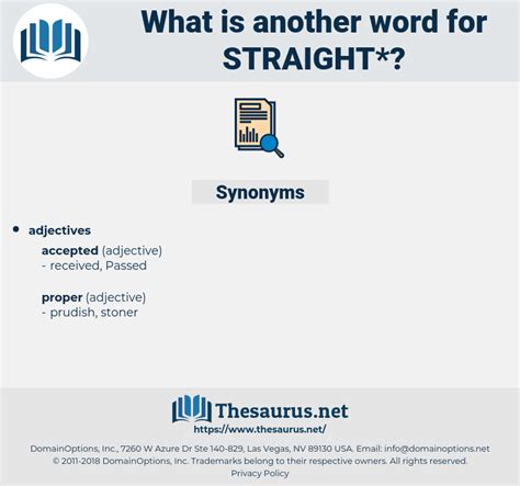 Straight synonyms, straight antonyms - FreeThesaurus.com