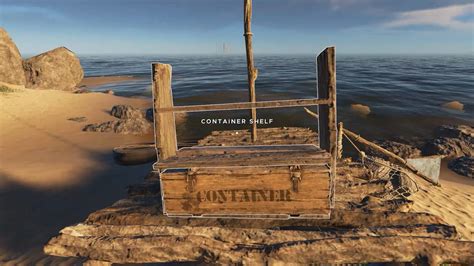 Stranded deep container shelf. Wood Container is one of the storage items found in Stranded Deep. It can be used to store items, same as your backpack. Currently each of the containers has 5 storage slots (5 on console). It is useful to expand your backpack storage, so you can carry more items from other islands back to your... 