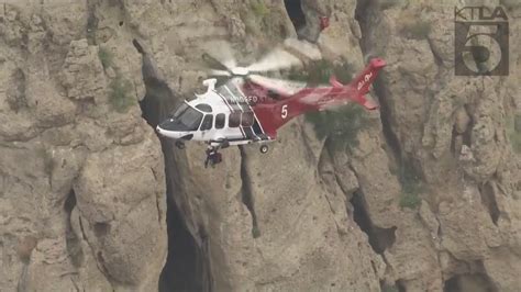 Stranded hiker rescued from cave in Bell Canyon
