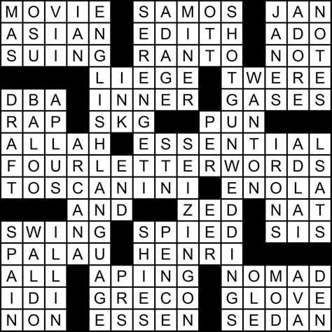 Strangely wondrous Crossword Clue Wordplays.com