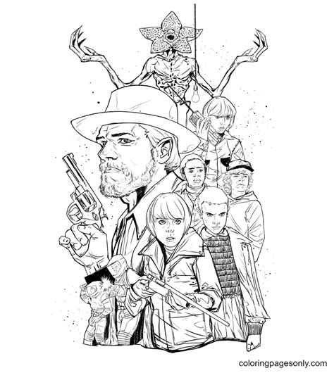 Stranger Coloring Pages