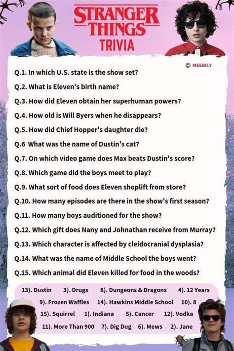 Stranger Things Trivia Questions And Answers Quiz