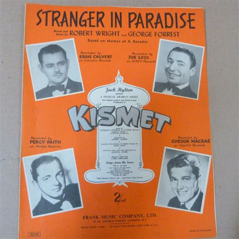 Stranger in paradise song from kismet