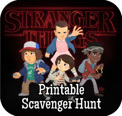 Stranger things scavenger hunt end date.  This will not be here forever...