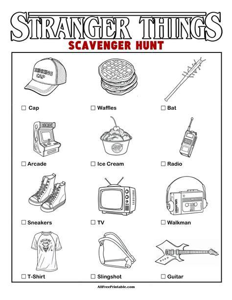 Stranger things scavenger hunt not working.  This The prize is: one Hasbro Stranger...