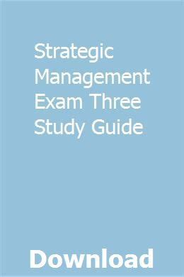 Strategic management exam three study guide. - Electrical control for machines lab manual.
