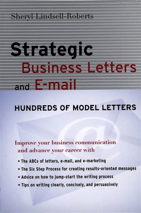 Read Online Strategic Business Letters And Email By Sheryl Lindsellroberts