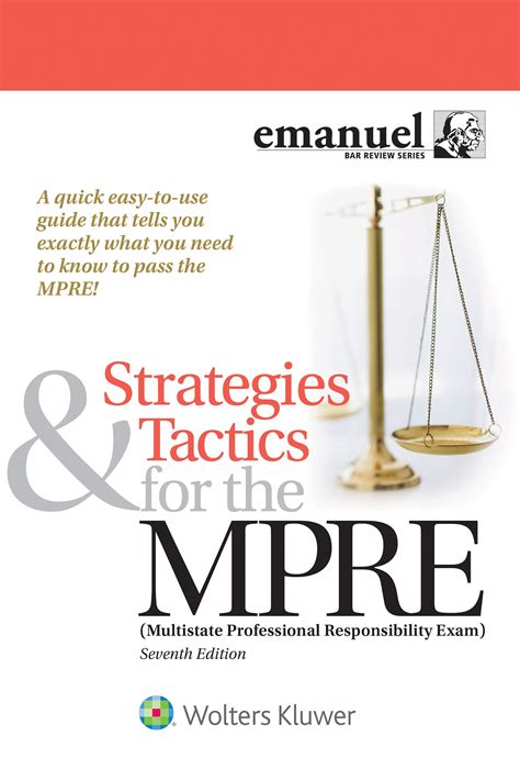 Download Strategies And Tactics For The Mpre Multistate Professional Responsibility Exam By Steven L Emanuel