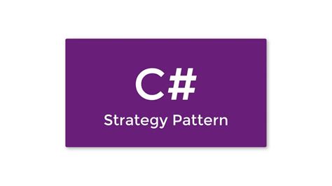 Strategy Pattern Design Patterns in C YouTube
