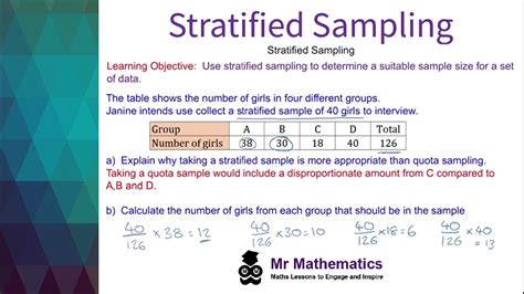 Stratified sampling maths.  What is stratified sampling, How to solve problems that invol...