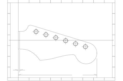 Stratocaster Headstock Template