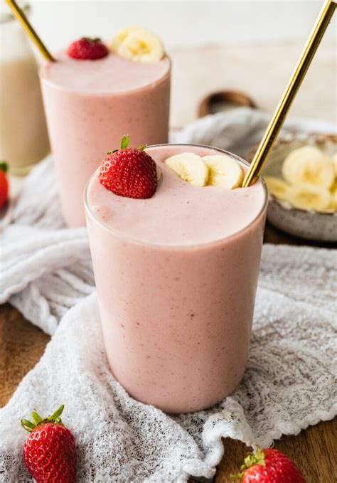 Strawberry Banana Protein Shake - Ninja Test Kitchen