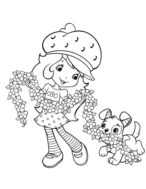 Strawberry Shortcake Coloring Shee