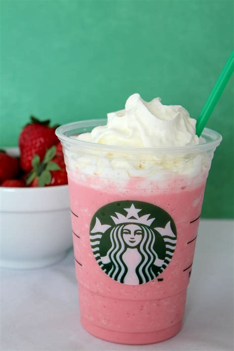 Strawberry cream frappuccino. 