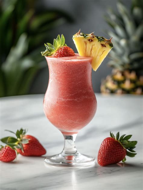 Strawberry pina colada.  Blend until creamy and smooth.  Learn how to make a...