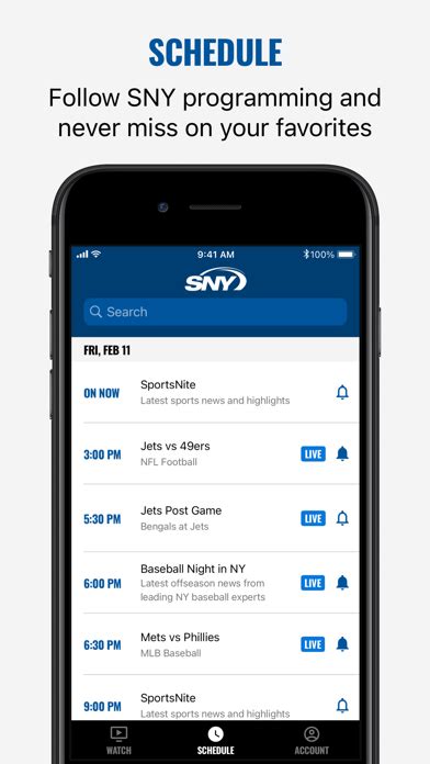 Stream sny. Mar 7, 2024 · To watch Mets games online via SNY, you will need a subscription to a cable provider or streaming service. This will allow fans to watch the Mets on their computer, tablet or mobile phone browser ... 