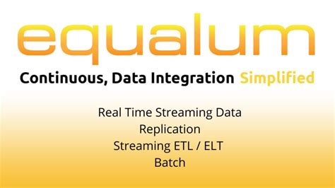 Streaming ETL Tool - Equalum