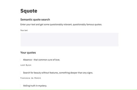 Streamlit design examples.  Squote (opens in a new tab) is a project that uses...