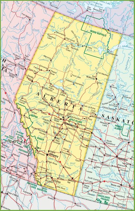 Street Maps in Alberta, Canada - Cartographic