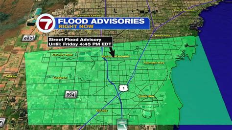 Street flood advisory issued for parts of Miami-Dade County