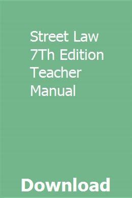 Street law 7th edition teacher manual. - Registratore vocale digitale olympus vn 7000 manuale di istruzioni.
