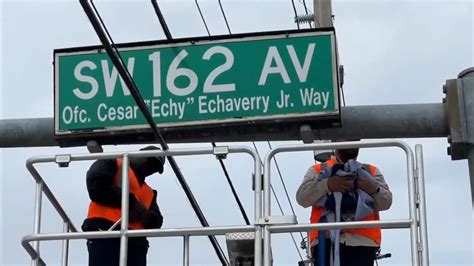 Street named in honor of fallen MDPD officer in Southwest Miami-Dade