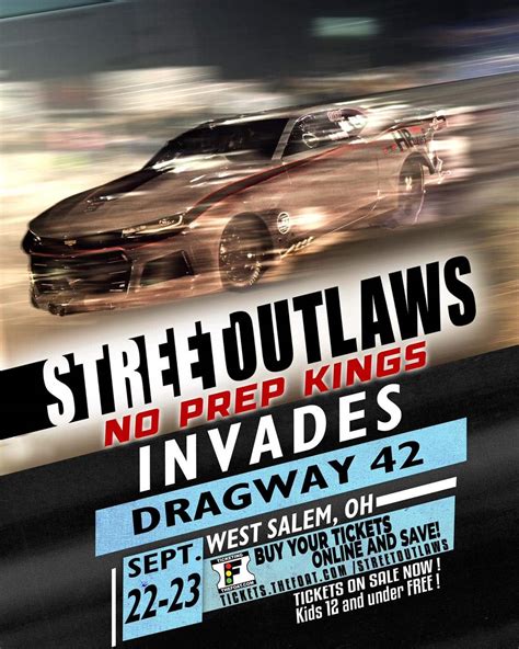 The excitement and drama of a No Prep Kings event. When you attend a Street Outlaws No Prep Kings event, be prepared to witness some of the most heart-stopping moments in racing history. With the absence of a prepared track, the drivers are faced with a whole new set of challenges. The lack of traction on the surface makes it incredibly .... 