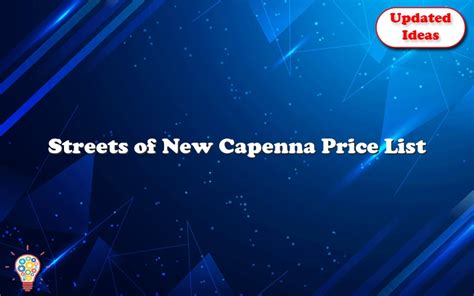 Streets Of New Capenna Price List