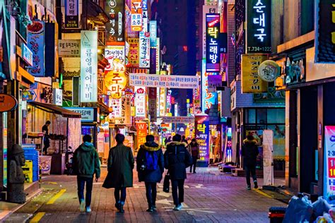 Streets South Korea Nightlife
