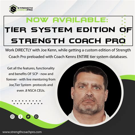 Strength coach pro. The best software for coaches – all with no recurring fees. Easy to use, versatile, and no limitations. Whether you are a strength coach, personal trainer, gym owner or online trainer, our software will help you build and deliver better programs to your clients. 
