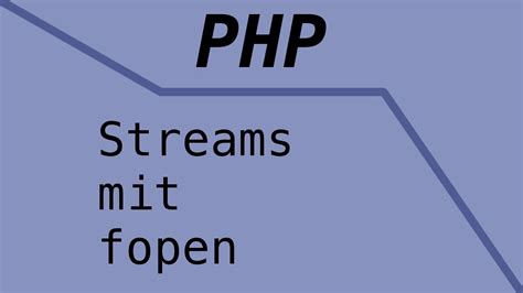 Contact information for aktienfakten.de - PHP Stream Introduction. Streams are the way of generalizing file, network, data compression, and other operations which share a common set of functions and uses. In its simplest definition, a stream is a resource object which exhibits streamable behavior. That is, it can be read from or written to in a linear fashion, and may be able to fseek ... 