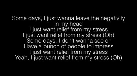 Stress lyrics. All Joy No Stress Lyrics: I got that good news smile on my face / I got that feeling that the world can't erase / There ain't a single day I let it go to waste / I got that good news smile on my ... 