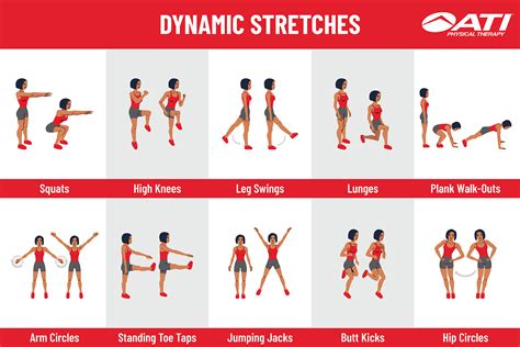 The stretching phase of your warmup should consist of two parts: static stretching dynamic stretching It is important that static stretches be performed before any dynamic stretches in your warm-up. Dynamic stretching can often result in overstretching, which damages the muscles (see section Overstretching). Performing static stretches first ...