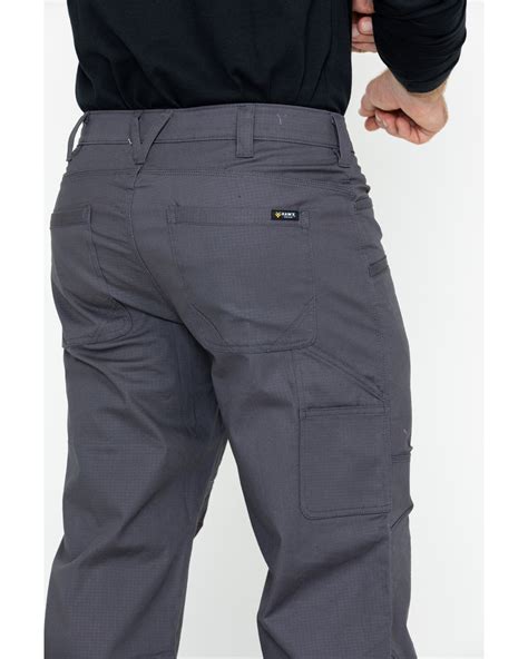Stretch work pants mens. Ariat FR M4 Lassen Low Rise Duralight Stretch Basic Boot Cut Jean. Price: $124.95. Availability: In Stock. ... These men’s fire-resistant work pants exceed minimum expectations of HRC 2 Clothing (Arc Rating 8 cal/cm^2), as the lowest-rated FR pants boast a 10.6 cal/cm^2, which is greater than 20 percent above the … 