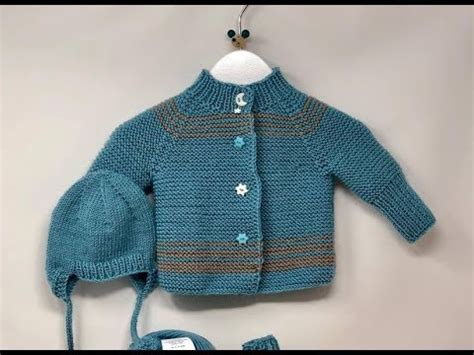 Stricken Baby Jäckchen EINFACH - Raglan - YouTube