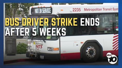 Strike ends in South Bay: MTS bus drivers to return to work