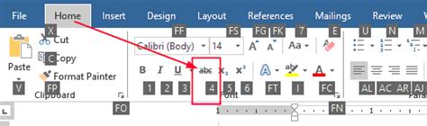 Strikethrough shortcut in Word - Software Accountant