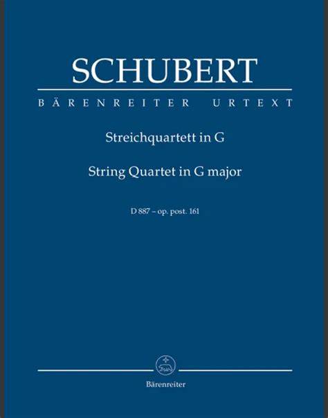 String Quartet ... G major ... Opus 161. [Score, with analysis.]