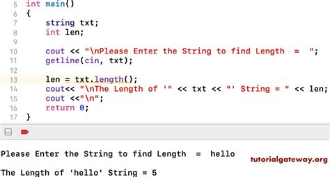String length in c.  The easiest way to find the string length is by using strlen () function...