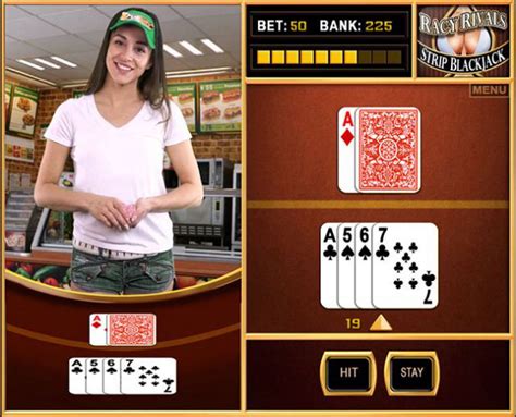 Strip blackjack game. The game is the counterpart to the developer's Vegas Strip Blackjack version, with optional piano music background, casino guests murmur and dealer's narrative. Game Rules and Features Having one card facing down and other card revealed, the dealer can check for blackjack if their upcard is an Ace or a 10. 
