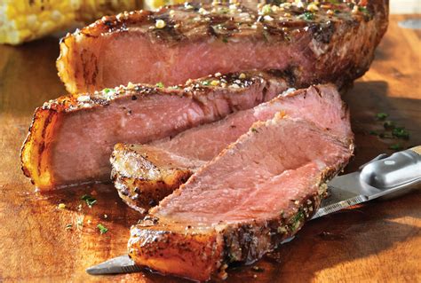 Strip loin steaks. The loin section can be cut two ways: removing the tenderloin and strip loin separately; or cutting steaks that contain portions of both the tenderloin and strip loin (T-bone and porterhouse). Tender grilling steaks can be cooked with minimal preparation. Less tender marinating steaks benefit from standing in an acidic-based mixture for four to ... 